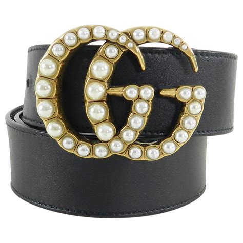 cintura gucci gg perle|gucci buckle belt.